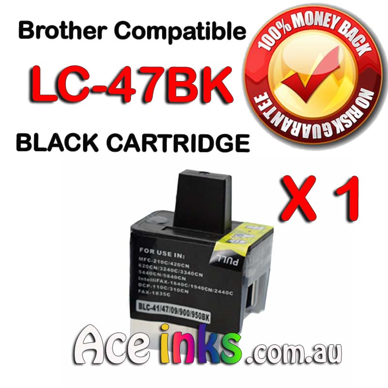 Compatible Brother LC-47BK BLACK Printer Cartridge